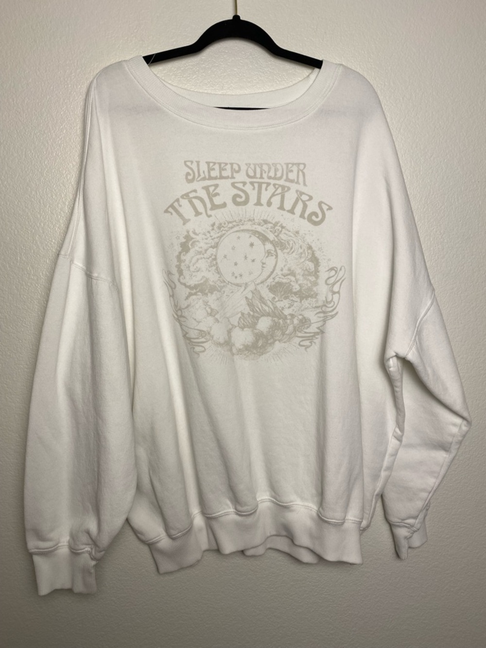 EUC 🌙 Mighty Fine “Sleep Under the Stars” Graphic Sweatshirt Size 2XL Oversized